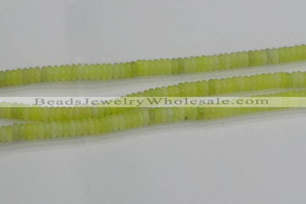 CEJ211 15.5 inches 2*6mm rondelle lemon jade beads wholesale