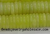 CEJ213 15.5 inches 2*10mm rondelle lemon jade beads wholesale