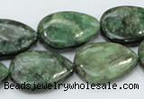 CEM08 15.5 inches 18*25mm flat teardrop emerald gemstone beads