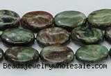 CEM14 15.5 inches 12*16mm oval emerald gemstone beads wholesale