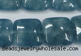 CEQ166 15.5 inches 20*20mm square blue sponge quartz beads