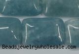 CEQ177 15.5 inches 22*30mm rectangle blue sponge quartz beads