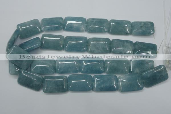 CEQ177 15.5 inches 22*30mm rectangle blue sponge quartz beads