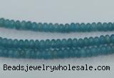 CEQ21 15.5 inches 2*4mm rondelle blue sponge quartz beads