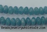 CEQ23 15.5 inches 5*8mm rondelle blue sponge quartz beads