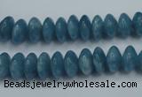 CEQ24 15.5 inches 6*10mm rondelle blue sponge quartz beads