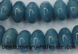 CEQ28 15.5 inches 10*16mm rondelle blue sponge quartz beads