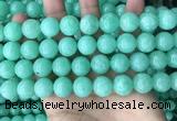 CEQ304 15.5 inches 12mm round green sponge quartz beads