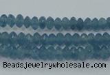 CEQ31 15.5 inches 2*4mm faceted rondelle blue sponge quartz beads