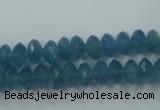 CEQ33 15.5 inches 5*8mm faceted rondelle blue sponge quartz beads