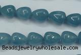 CEQ44 15.5 inches 9*11mm teardrop blue sponge quartz beads