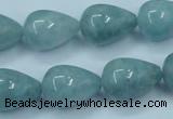 CEQ47 15.5 inches 13*18mm teardrop blue sponge quartz beads