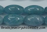 CEQ66 15.5 inches 13*23mm rice blue sponge quartz beads