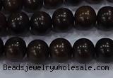 CEY52 15.5 inches 8mm round ebony wood beads wholesale