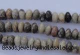 CFA201 15.5 inches 5*8mm rondelle chrysanthemum agate beads