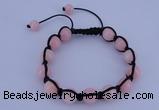 CFB504 10mm round candy jade beads adjustable bracelet wholesale