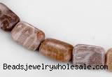 CFC50 10*14mm rectangle coral fossil jasper beads wholesale