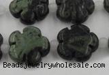 CFG1027 15.5 inches 16mm carved flower kambaba jasper beads