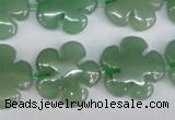 CFG215 15.5 inches 20mm carved flower green aventurine beads