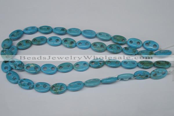 CFG291 15.5 inches 12*18mm carved oval turquoise beads