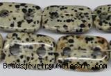 CFG329 15.5 inches 18*25mm carved rectangle dalmation jasper beads