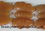 CFG520 15.5 inches 30*38mm carved animal red aventurine beads