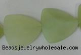 CFG530 15.5 inches 25*25mm carved triangle New jade beads