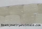 CFG545 15.5 inches 15*20mm carved brick white jade beads