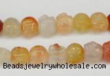 CFG57 15.5 inches 8*10mm carved pig-shaped agate gemstone beads