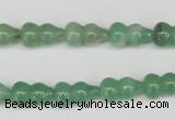 CFG65 15.5 inches 8*13mm carved calabash green aventurine beads