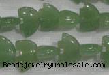 CFG772 15.5 inches 10*15mm carved animal green aventurine beads