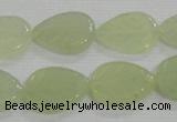 CFG821 12.5 inches 15*20mm carved leaf New jade beads wholesale