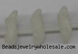 CFG865 Top-drilled 14*20mm carved animal white jade gemstone beads