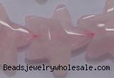 CFG965 15.5 inches 30*33mm faceted & carved star rose quartz beads