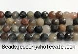 CFJ220 15.5 inches 12mm faceted round fancy jasper beads