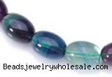 CFL10 16 inch 12*16mm egg-shaped AA grade natural fluorite beads