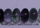 CFL1072 15 inches 10*18mm rondelle natural fluorite gemstone beads