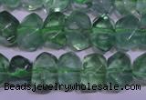 CFL1085 15 inches 9*12mm faceted nuggets green fluorite beads