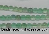 CFL115 15.5 inches 6mm faceted round green fluorite beads