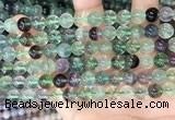 CFL1152 15.5 inches 8mm round fluorite gemstone beads