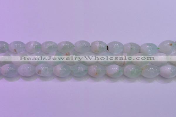 CFL1204 15.5 inches 12*16mm rice green fluorite gemstone beads