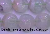 CFL1210 15.5 inches 14mm flat round green fluorite gemstone beads