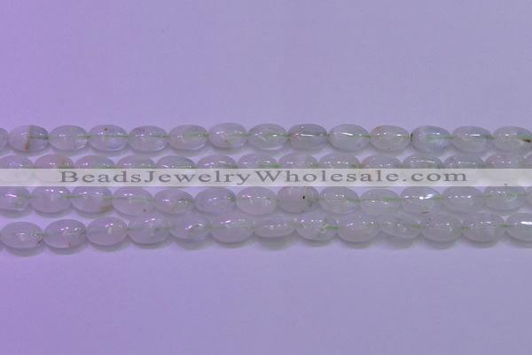 CFL1216 15.5 inches 8*12mm oval green fluorite gemstone beads