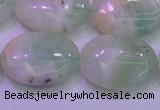 CFL1221 15.5 inches 18*25mm oval green fluorite gemstone beads