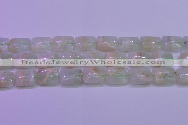 CFL1228 15.5 inches 18*25mm rectangle green fluorite gemstone beads