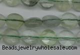 CFL131 15.5 inches 8mm faceted coin green fluorite beads