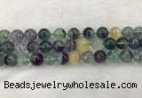 CFL1454 15.5 inches 12mm round fluorite beads wholesale