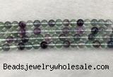 CFL1472 15.5 inches 8mm round AA grade fluorite gemstone beads