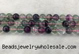 CFL1484 15.5 inches 12mm round rainbow fluorite gemstone beads