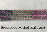 CFL1490 15.5 inches 8mm round rainbow fluorite gemstone beads